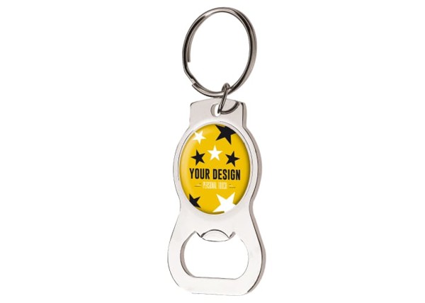 Opener keyring metal Doming