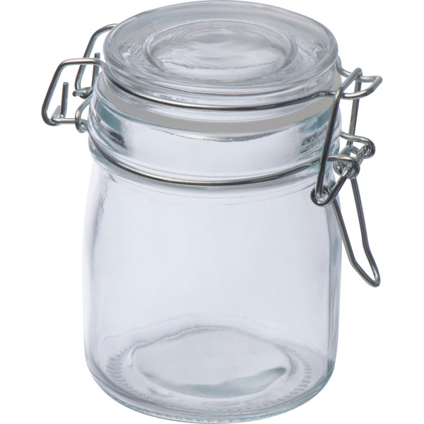 Lockable storage jar, 150 ml FABIO - Transparent