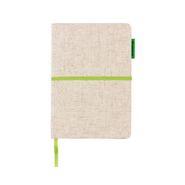 Carnet A5 à couverture en jute
