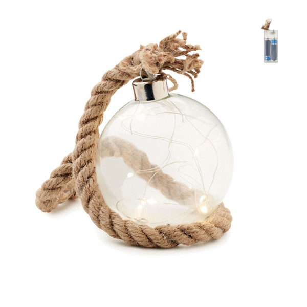 Glass bauble LED light Baubli