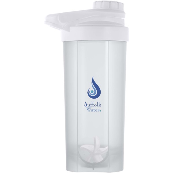 Borraccia sportiva con pallina shaker Forza da 700 ml - Bianco
