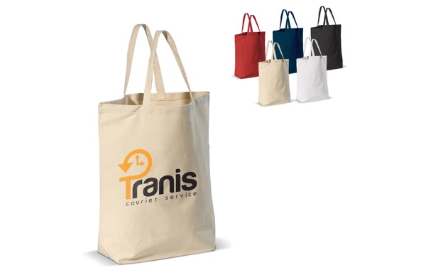 Carrier bag canvas 250g/m² 41x12x43cm - White