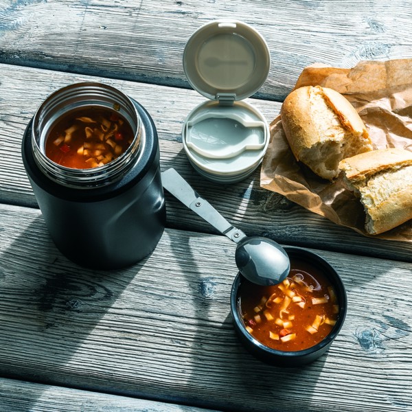 CIBUS Thermobecher mit Löffel für Lebensmittel