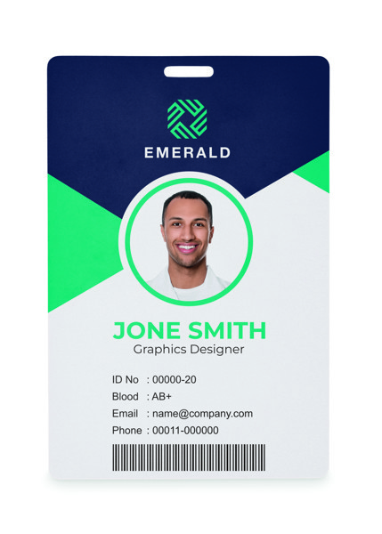 Lanyard badge 120 x 80mm Badlarge