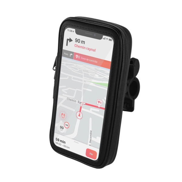 AME - SUPPORT VELO/MOTO/TROTTINETTE ETANCHE POUR SMARTPHONE JUSQU’À 6,5"