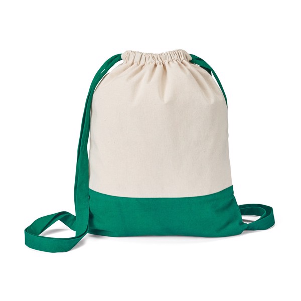 ROMFORD. 100% cotton drawstring bag - Green