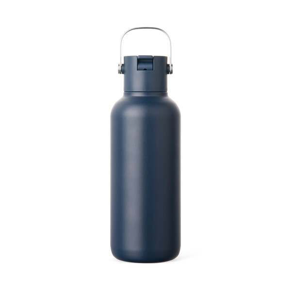 VINGA Bouteille Isotherme 600ml Cael en acier RCS - Bleu Marine