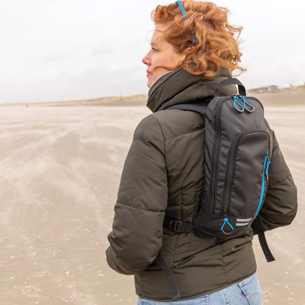 Explorer ripstop lille vandrerygsæk, 7L, PVC fri, sort