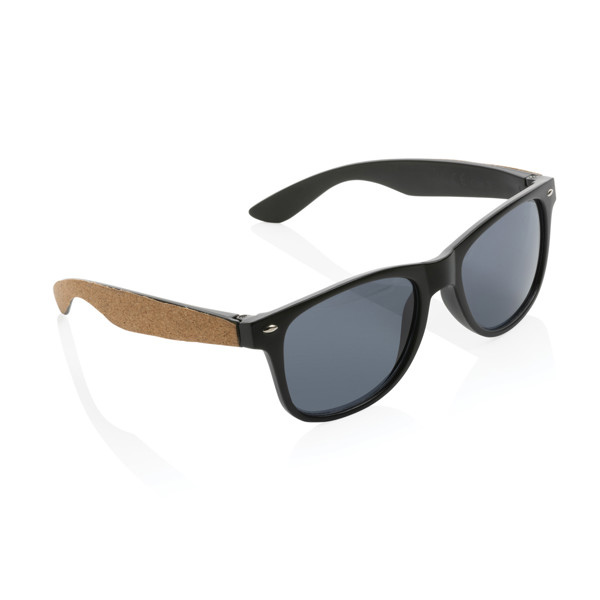 XD - GRS recycled PC plastic sunglasses with cork