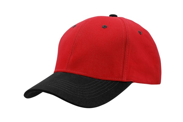 4199 - baseball cap - red/black