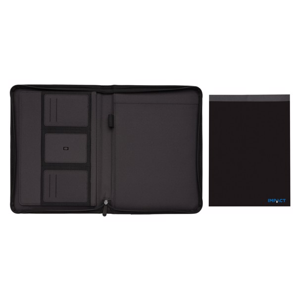 XD Xclusive A4 portfolio, recycled rPET, zipper - Black