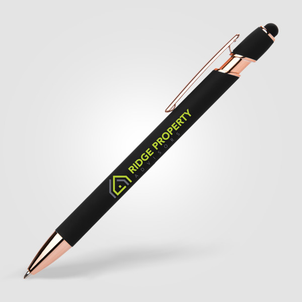 Lot de 100 Stylos Prince Softy Rose Gold avec Stylet- Goldstar/Goodpens