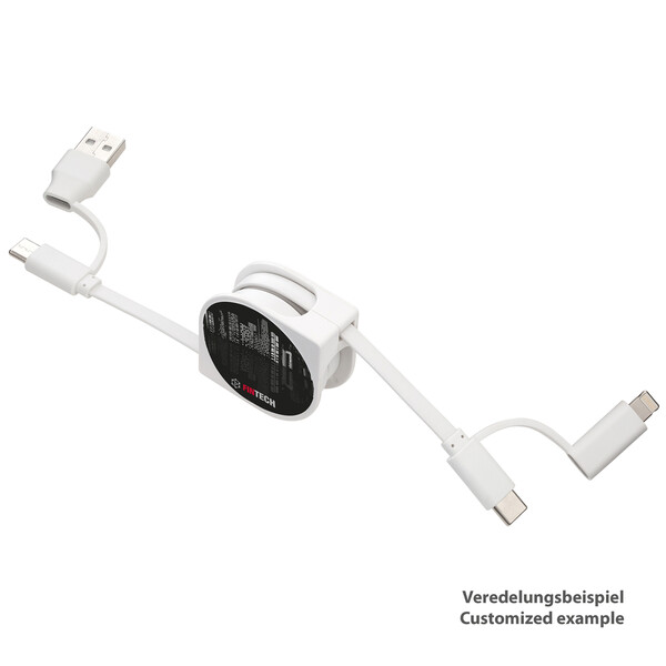 Câble de charge 6 in 1 SNAKE II - blanc