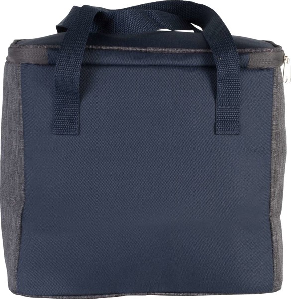 Cool Bag With Zipped Pocket - Light Blue Heather / Dark Grey