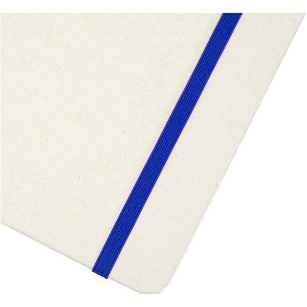 Carnet A5 recyclé Bass ligné à couverture rigide - Bleu royal