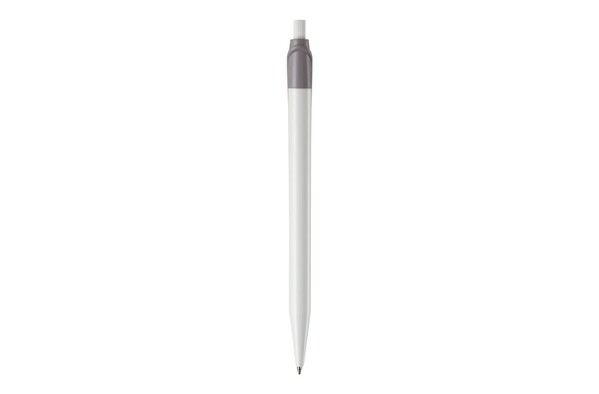 Cosmo ball pen hardcolour - White / Silver