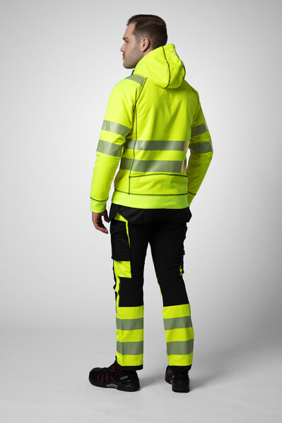 6130 Hoodjacket YELLOW/BLACK L