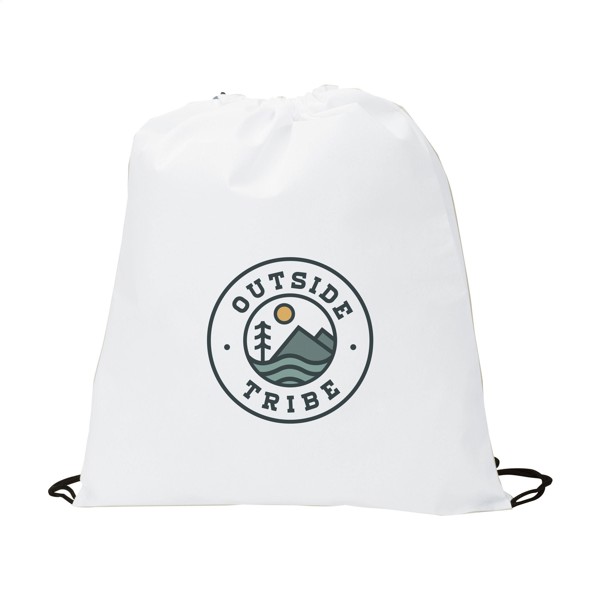 Non-Woven Promobag GRS RPET (80 g/m²) backpack - White
