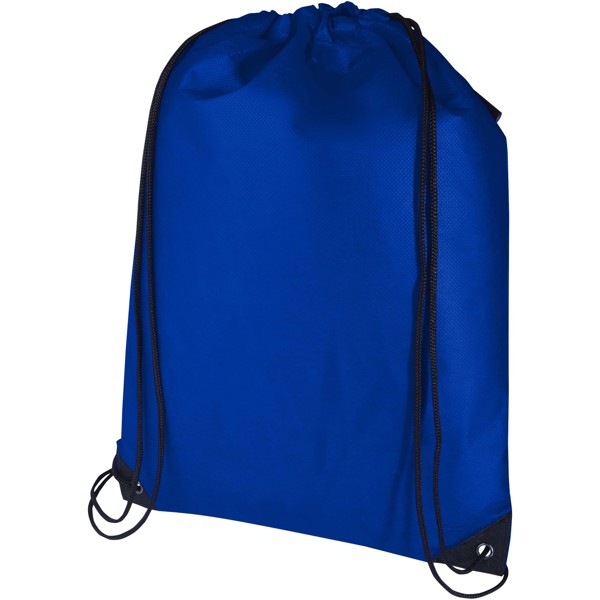 Sac à dos avec cordon Evergreen non tissé recyclé GRS de 5L - Bleu royal