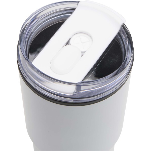 Westin 540 ml RCS recycled double wall insulated tumbler with straw - White