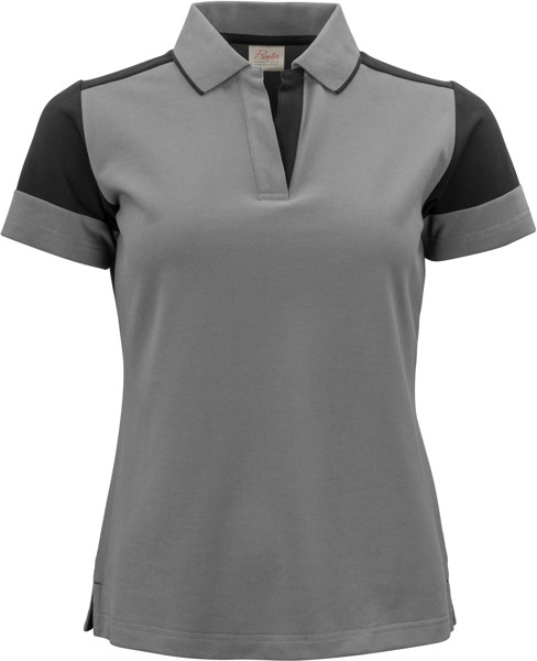 Heavy Ladies' Piqué Polo Printer | Prime Polo Women - Anthracite / Black / M