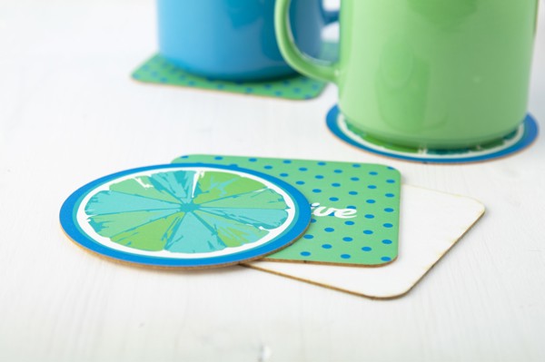 Paper Coaster CreaPint, Square - White