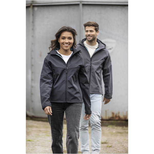 Coltan Softshelljacke aus recyceltem Material für Damen - schwarz / XL