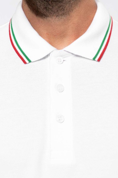 Muška polo majica kratkih rukava - Bijela / Siva / Plava / XL