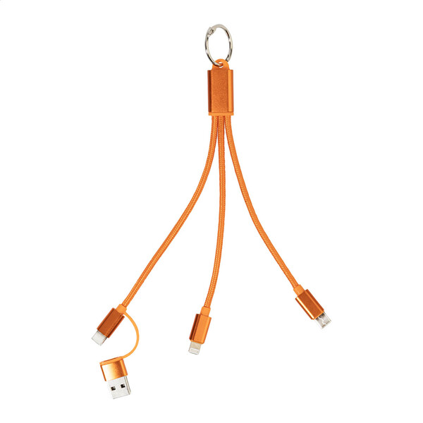 Nabíjecí USB kabel Rafob s přívěškem na klíče