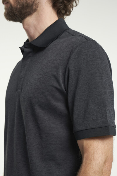 TXlite Melange Polo M Black XL