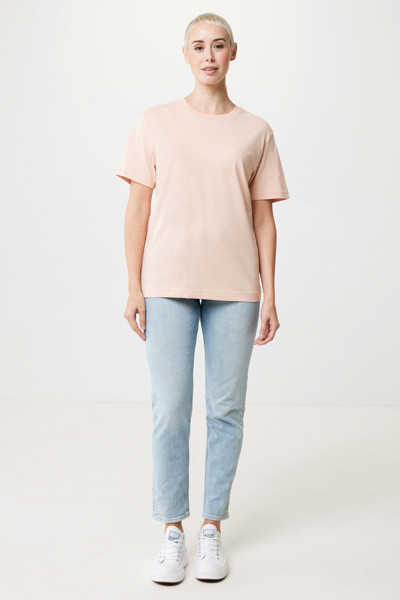 Iqoniq Kakadu relaxed recycled cotton t-shirt - Peach Nectar / XS