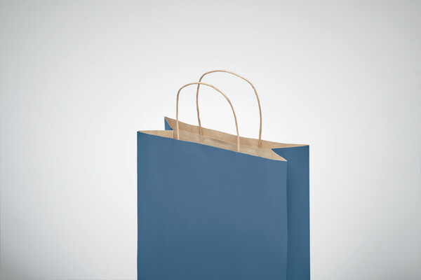Sac en papier petit format Paper Tone S - Bleu