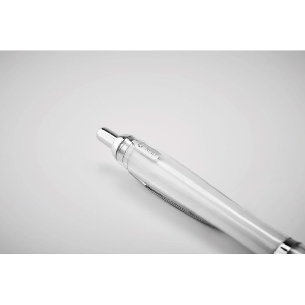 Stylo à bille en RPET Rio Rpet - Blanc Transparent