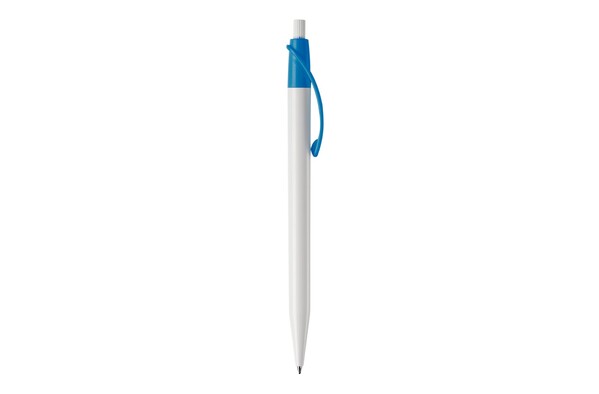 Cosmo ball pen hardcolour - White / Light Blue