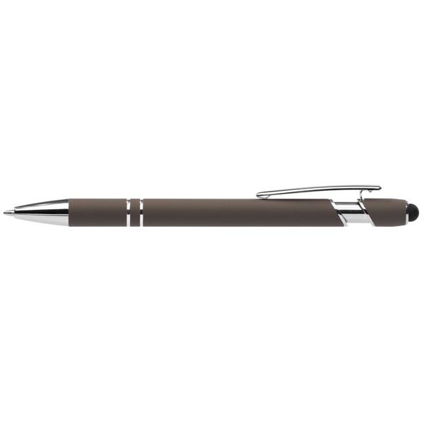 Prince Recycled Softy Pen w/Stylus + Anti-Fraud Ink - Gunmetal / Laser