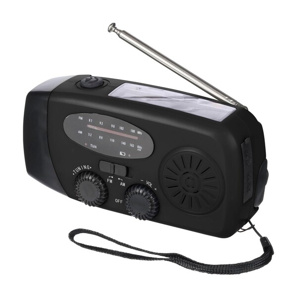 Emergency radio Solan - black