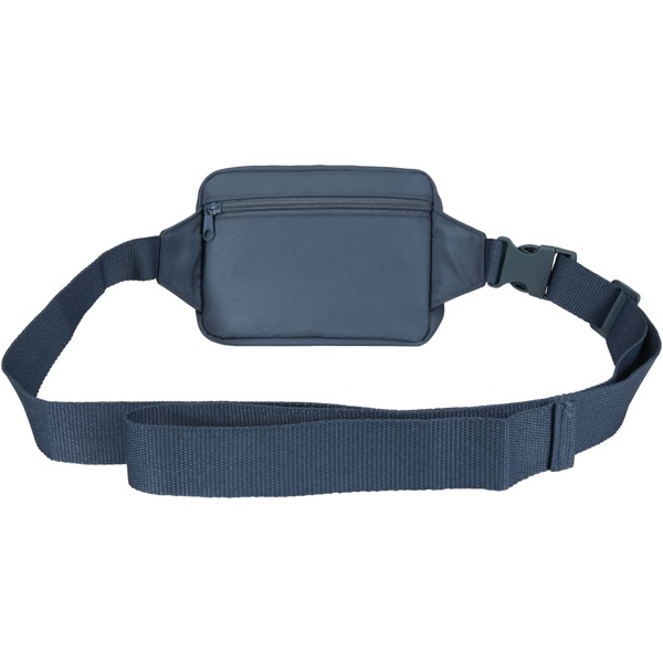 Sac bandoulière de voyage Trip Aware™ de 1 L en matériaux recyclés - Bleu hale