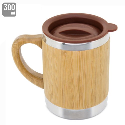 VASO BAMBU/ACERO INOXIDABLE "BRUNEI"