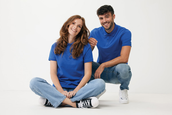 Iqoniq Yosemite polo majica, recikliran, organski bombaž, 220 g/m² - Kraljeva modra / 5XL