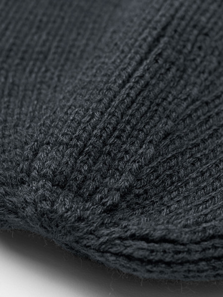 Zip Patch Beanie - Sand / Black