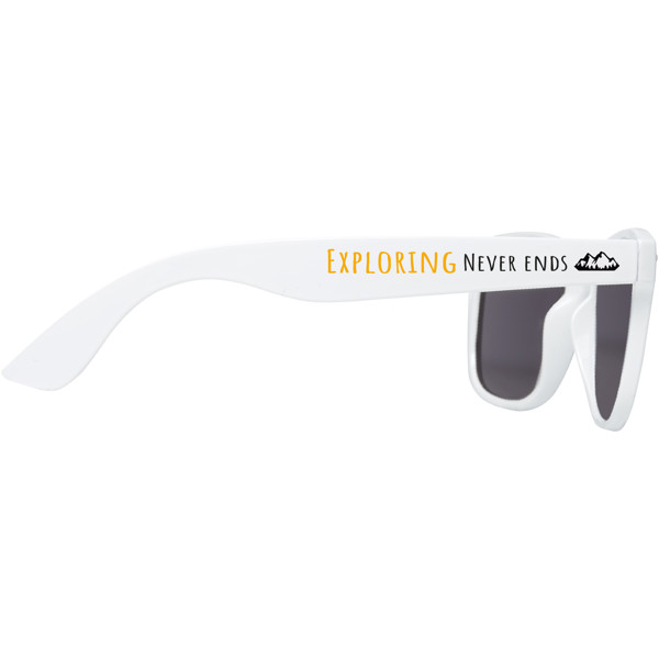 Lunettes de soleil Sun Ray en plastique recyclé - Blanc