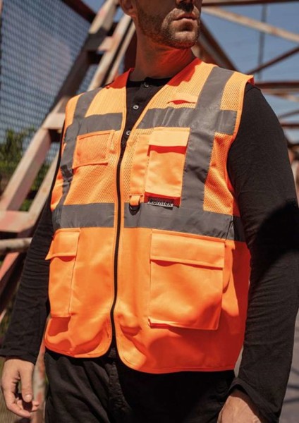 Mesh Multifunctional Vest "Athens" - Yellow / XL