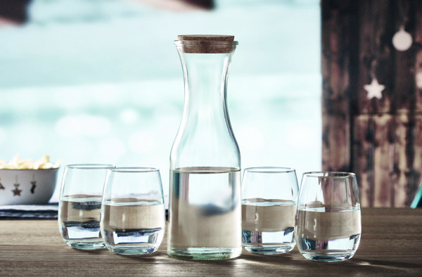 Recycled glass carafe 1L Picca