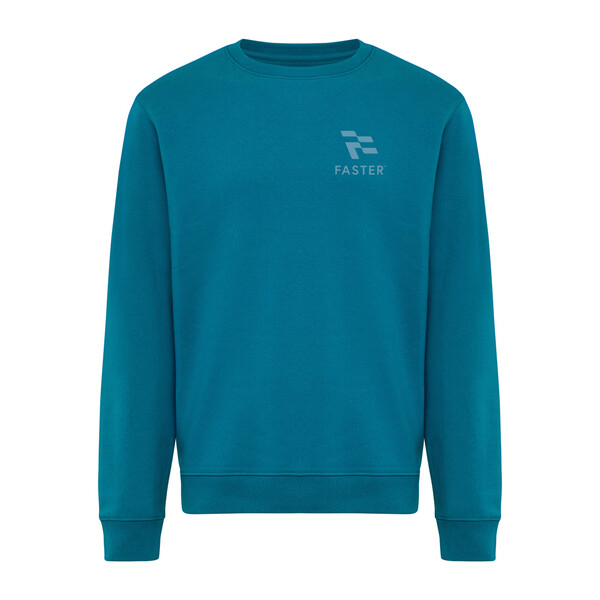 Mikina IQONIQ Torla z recyklované bavlny - Dark Teal / S