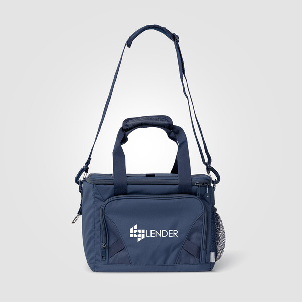 Sac de Pique-Nique 20 Canettes Coastal Threads™ - Bleu marine / Transfert thermique