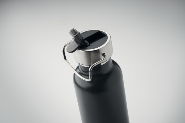 Dvojstenná fľaša 660 ml Riflow - Čierna