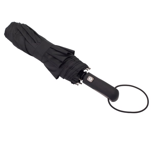 Vernier foldable stormproof umbrella - Black