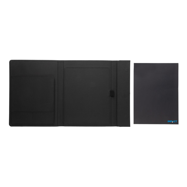 Impact Aware A4 portfolio, recycled polyester - Black