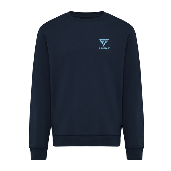 Mikina IQONIQ Torla z recyklované bavlny - Námořní Modř / 4XL