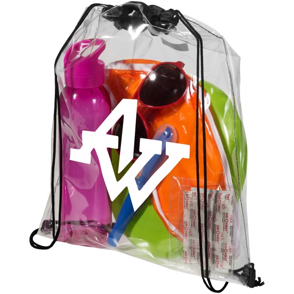 Lancaster skopose 5L - Ensfarvet sort / Transparent klar